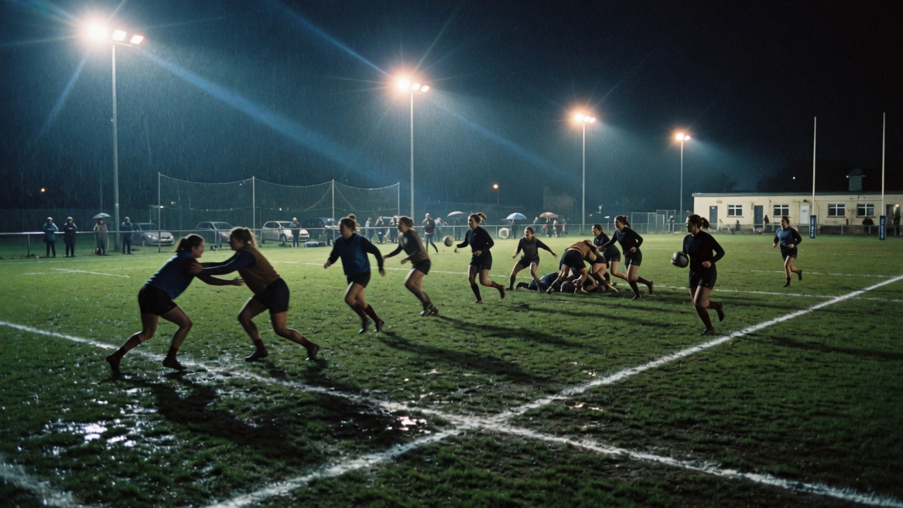 Community rugby under lights
